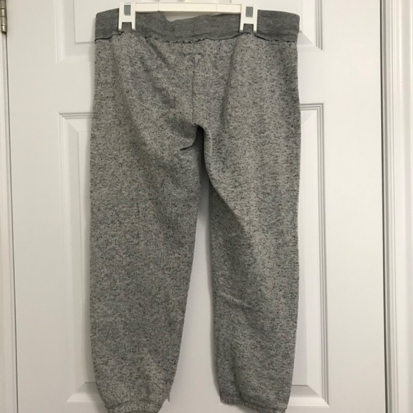 Y2K Ardene Low Rise Cotton Blend Sweatpants L Jogger Charcoal Grey Blue White - Picture 2 of 5
